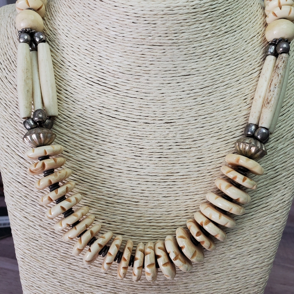 Vintage bone necklace